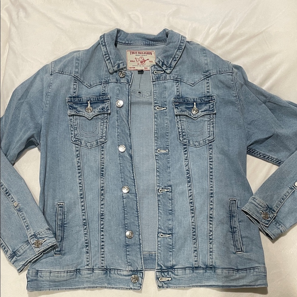 True Religion Sky Blue Denim Jacket